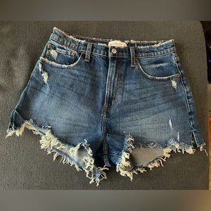 ABERCROMBIE & FITCH hi rise mom shorts Sz 30 curve